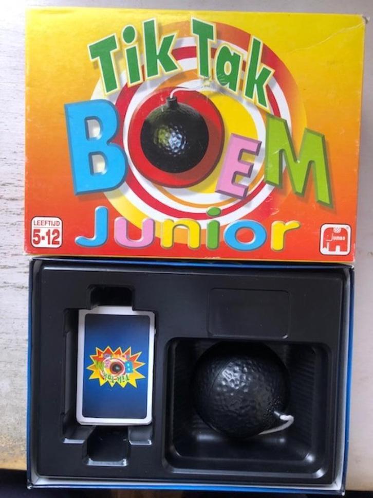 TikTakBoem Junior gezelschapsspel, Hobby en Vrije tijd, Gezelschapsspellen | Bordspellen, Zo goed als nieuw, Vijf spelers of meer