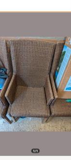 Rieten Stoelen Set - 4 stuks, Huis en Inrichting, Fauteuils, Riet of Rotan, Gebruikt, Minder dan 75 cm, Ophalen of Verzenden