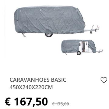Caravan hoes (kleine caravan - maat A 400 tot 450) beschikbaar voor biedingen