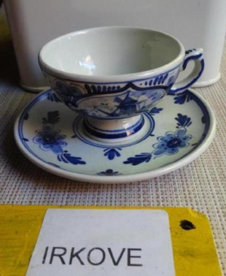 DELFT BLAUW * KLEINE KOP EN SCHOTEL * Gemerkt *, Antiek en Kunst, Antiek | Servies los, Verzenden