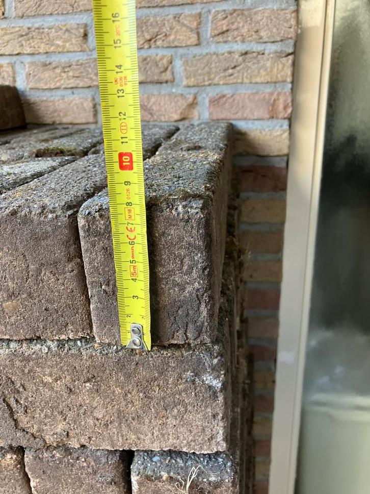 Nog enkele Waaltjes terras klinkers, Tuin en Terras, Tegels en Klinkers, Zo goed als nieuw, Klinkers, Beton, Ophalen