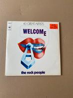 Verzamelelpee (3x) Welcome The rock people! 40 greatest hits, Ophalen, 1960 tot 1980, Gebruikt, Overige formaten