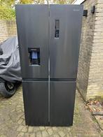 WIGGO zwarte koel/vries combi 419 liter, Ophalen, 200 liter of meer, 60 cm of meer, Met aparte vriezer