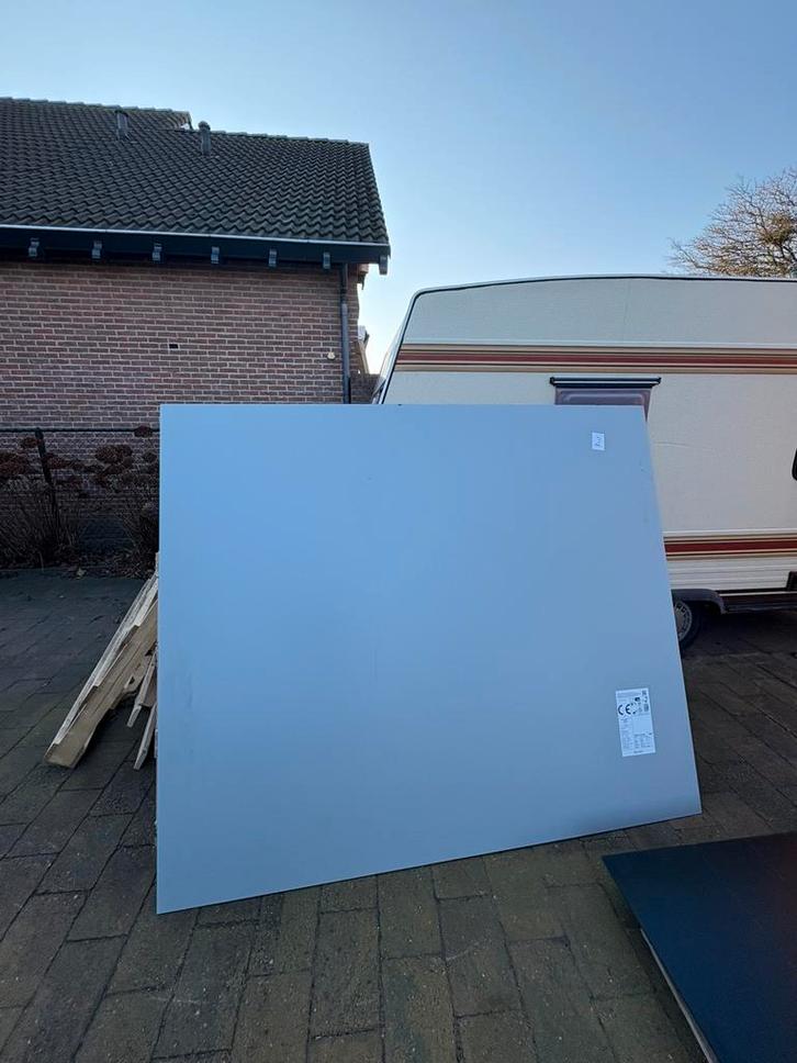 Trespa platen Zilver grijs, Doe-het-zelf en Verbouw, Platen en Panelen, Zo goed als nieuw, Overige materialen, 50 tot 100 mm, Ophalen