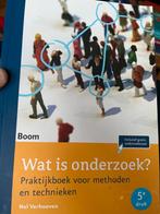 Wat is onderzoek? Praktijkboek methoden en technieken, Ophalen of Verzenden, Zo goed als nieuw, HBO