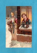 Sublieme Sinterklaas/reliéf M402 -  KIndje zet schoentjes, Verzenden, Voor 1920, Gelopen