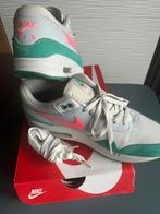 Nike Air Max 1 Summit White/Sunset Pulse (watermelon), Ophalen, Sneakers of Gympen, Gedragen, Nike air max