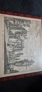 Oude prent van de Pieterskerk in Utrecht, Antiek en Kunst, Kunst | Etsen en Gravures, Ophalen of Verzenden