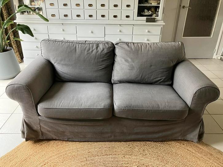 Ikea 2-zits bankstel ektorp, Huis en Inrichting, Banken | Bankstellen, Gebruikt, Rechte bank, Tweepersoons, 200 tot 250 cm, 75 tot 100 cm