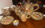 Antiek Japans servies satsuma dragon, Antiek en Kunst, Antiek | Servies compleet, Ophalen of Verzenden