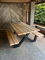 Douglas Picknickbank met stalen frame, Ophalen of Verzenden, Nieuw, Hout
