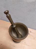Grote bronzen vijzel., Antiek en Kunst, Antiek | Koper en Brons, Ophalen of Verzenden, Brons