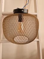 Lucide mesh plafonnière, plafondlamp, diameter 30, mat goud, Ophalen of Verzenden, Gebruikt, Rond, Minder dan 25 cm