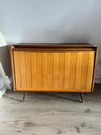 Vintage retro 60s/70s eikenhouten schoenenkast, klepkast, Huis en Inrichting, Kasten | Schoenenkasten, Ophalen, Zo goed als nieuw