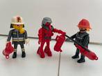 Playmobil. Drie brandweermannen, Ophalen of Verzenden, Gebruikt