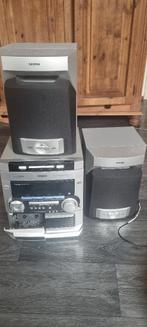 PHILIPS STEREO RADIO CD EN CASETTE SPELER 3cd, Ophalen, Gebruikt, Philips