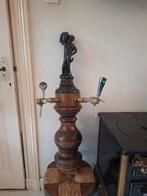 Vintage Heineken tap/bierpomp beeld van brons gratis lamp, Ophalen, Gebruikt, Heineken