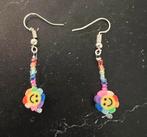 Nieuw Vrolijke kinder oorbellen oorhangers bloem smiley, Ophalen of Verzenden, Nieuw, Overige kleuren, Oorbellen