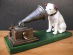 fraaie ijzeren nipper his masters voice grammofoon engeland, Antiek en Kunst, Verzenden