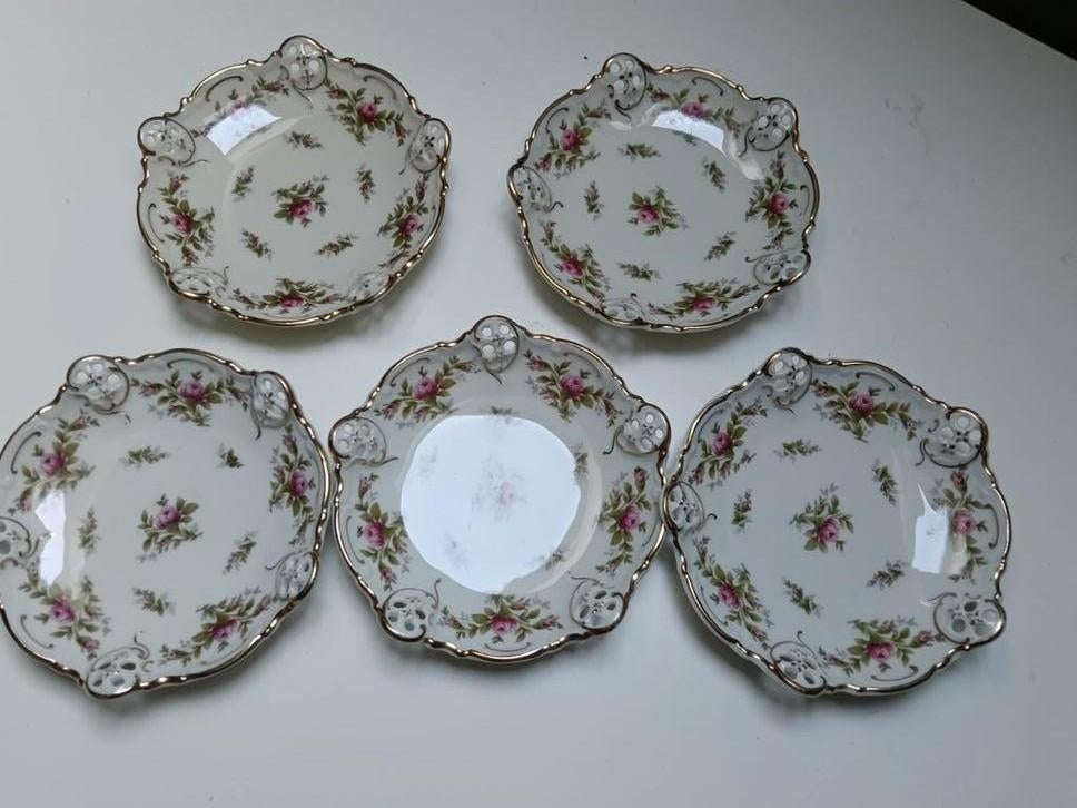 Rosenthal Molière Moonrose schaaltjes - 5 stuks, Antiek en Kunst, Ophalen of Verzenden