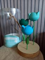 Mooie theelicht houder tulpen, Huis en Inrichting, Woonaccessoires | Overige, Ophalen of Verzenden, Gebruikt