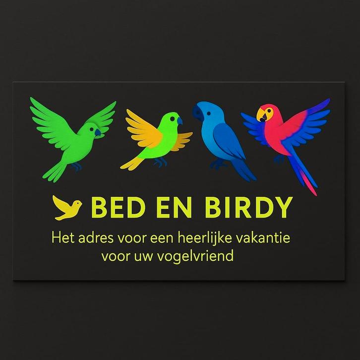 VOGELOPVANG/Bed & birdy, Dieren en Toebehoren, Vogels | Parkieten en Papegaaien, Parkiet, Mannelijk