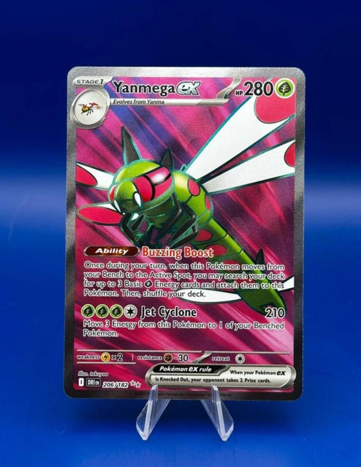 Yanmega ex 206/182, Hobby en Vrije tijd, Verzamelkaartspellen | Pokémon, Nieuw, Losse kaart, Ophalen of Verzenden