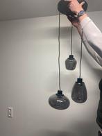 Hanglamp met drie verschillende bollen, Ophalen of Verzenden, Zo goed als nieuw, Glas, 75 cm of meer