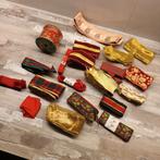 Vintage Kerstlinten Collectie, Ophalen of Verzenden, Gebruikt, Lint, Band of Elastiek