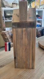 houten waxinelicht huisje, Ophalen of Verzenden, Nieuw, Hout, 25 tot 50 cm