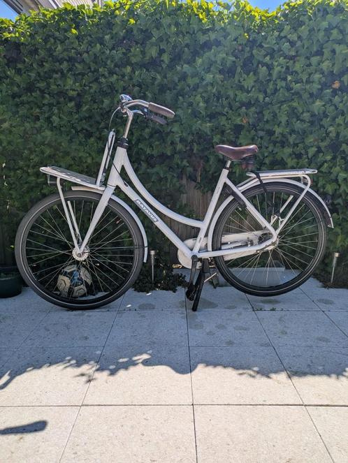 Dames Fiets Batavus wit, Fietsen en Brommers, Fietsen | Dames | Damesfietsen, Gebruikt, Batavus, 53 tot 56 cm, Ophalen