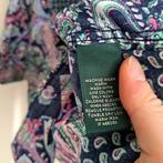 Ralph Lauren non iron blouse paisley blauw roze mt L 43464, Kleding | Dames, Blouses en Tunieken, Blauw, Ophalen of Verzenden