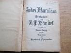 HÄNDEL - JUDAS MACCABÄUS ORATORIUM - PIANO UITTREKSEL, Gebruikt, Klassiek, Ophalen of Verzenden, Artiest of Componist