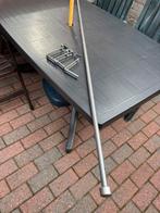 Gordijn stang uitschuifbaar grijs ( bijna gratis), Ophalen, Zo goed als nieuw, Grijs, 200 cm of meer