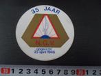 sticker 35 jaar NGV opgericht 23 april 1946 turnen sport, Ophalen, Zo goed als nieuw, Bedrijf of Vereniging