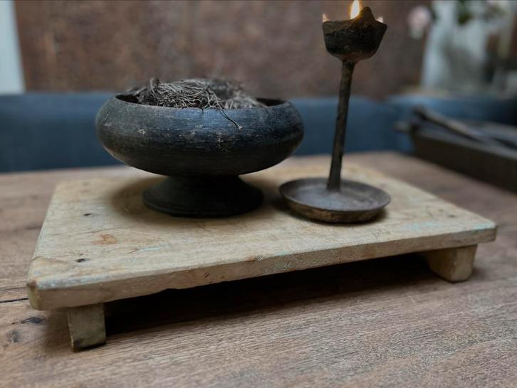 Oude bajot India oosters sober sleets imperfect, Antiek en Kunst, Curiosa en Brocante, Ophalen of Verzenden