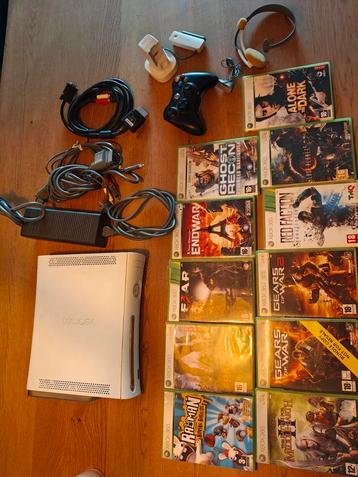 Xbox 360 console met spellen en controller beschikbaar voor biedingen