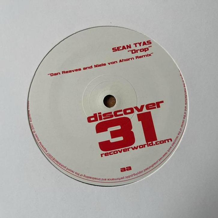 Sean Tyas - Drop (Discover Records, 2007), Cd's en Dvd's, Vinyl | Dance en House, Gebruikt, Techno of Trance, 12 inch, Ophalen of Verzenden