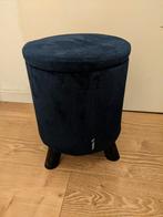 Krukje met deksel / Opbergkrukje, Ophalen, Minder dan 50 cm, Gebruikt, Rond