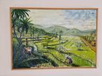Indisch landschap met sahwa's., Antiek en Kunst, Ophalen