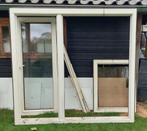 Kozijnen inc glas  gratis afhalen, Doe-het-zelf en Verbouw, Kozijnen en Schuifpuien, 75 tot 150 cm, Kunststof, Raamkozijn, Ophalen of Verzenden