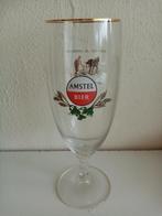 Oud Amstel voetglas met achteropdruk, Verzamelen, Biermerken, Ophalen of Verzenden, Zo goed als nieuw, Glas of Glazen, Amstel