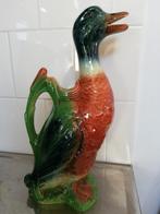 Franse waterkan / wijnkan eend, prachtige kleuren, Antiek en Kunst, Ophalen of Verzenden