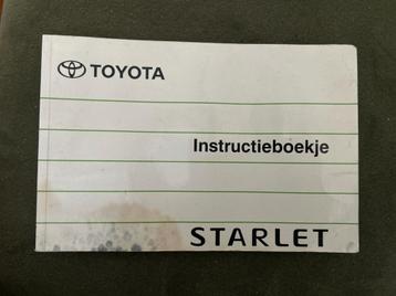 Instructieboekje Toyota Starlet beschikbaar voor biedingen