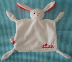 BONBEBE knuffeldoekje KONIJN wit - rood NIEUW, Ophalen of Verzenden, Zo goed als nieuw, Konijn