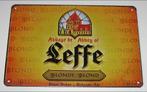 LEFFE BIER : Metalen Bord Leffe - Belgisch Blond Bier, Verzenden, Nieuw, Reclamebord, Plaat of Schild, Leffe