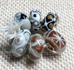 Trollbeads Trollbead kerst uniekjes set #3, Sieraden, Tassen en Uiterlijk, Bedels, Nieuw, Trollbeads, 4 bedels of meer, Glas of Kristal