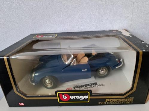 1.18 porsche 356b cabriolet, Hobby en Vrije tijd, Modelauto's | 1:18, Zo goed als nieuw, Auto, Bburago, Ophalen of Verzenden