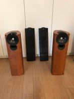 Kef Q3 luidsprekers in kleur kersen in goede staat, Zo goed als nieuw, 120 watt of meer, Front, Rear of Stereo speakers, Ophalen