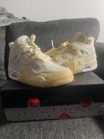 Jordan 4 retro off white beige, Kleding | Heren, Overige kleuren, Verzenden, Zo goed als nieuw, Jordan 4 x off white